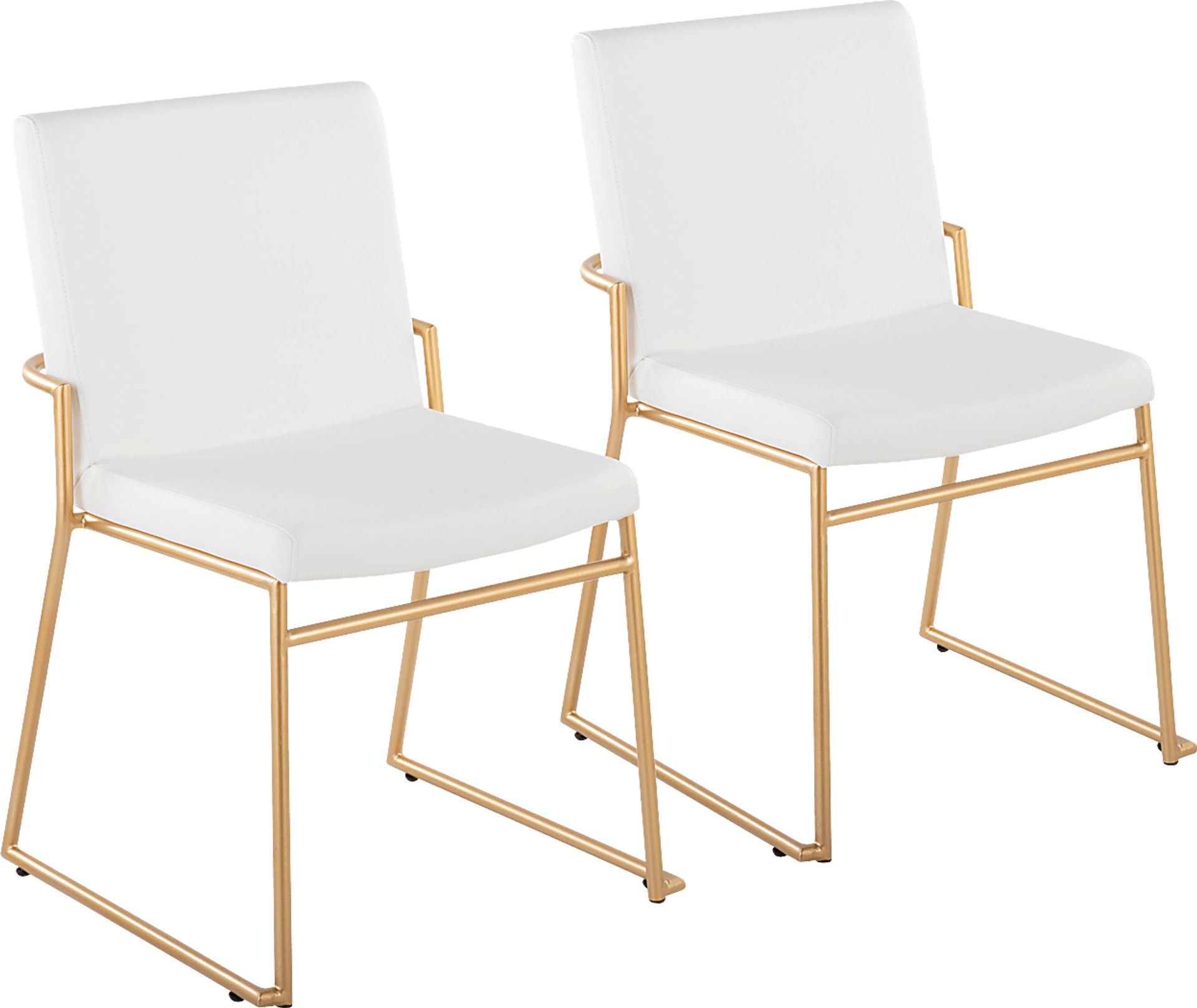 Powhatan I White Dining Chair, Set of 2 - Image 1