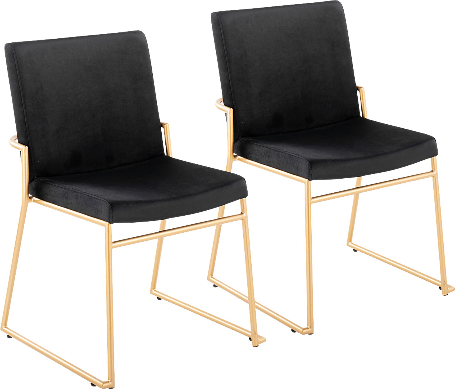 Powhatan II Black Dining Chair, Set of 2 - Image 1