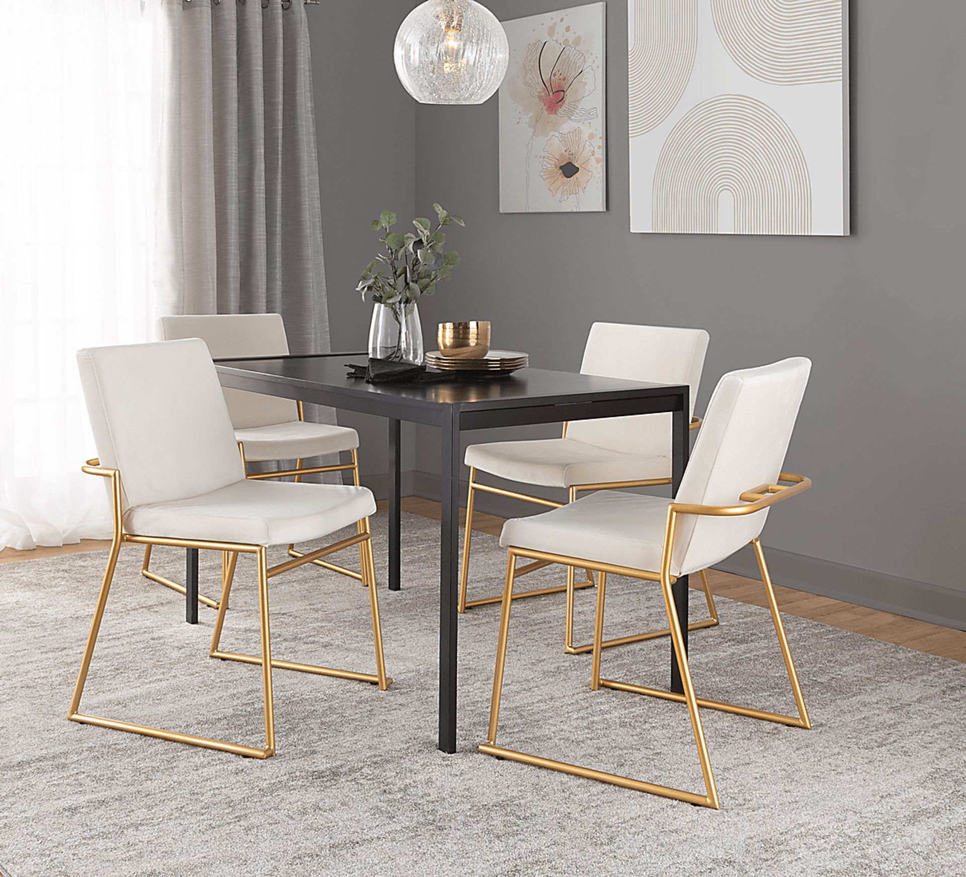 Powhatan II Cream Dining Chair, Set of 2 - Image 2