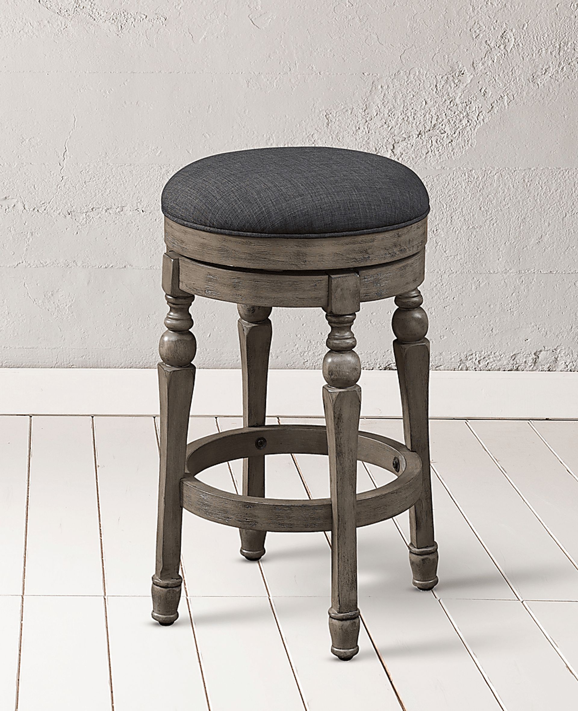 Powhattan Beige Swivel Counter Stool - Image 4