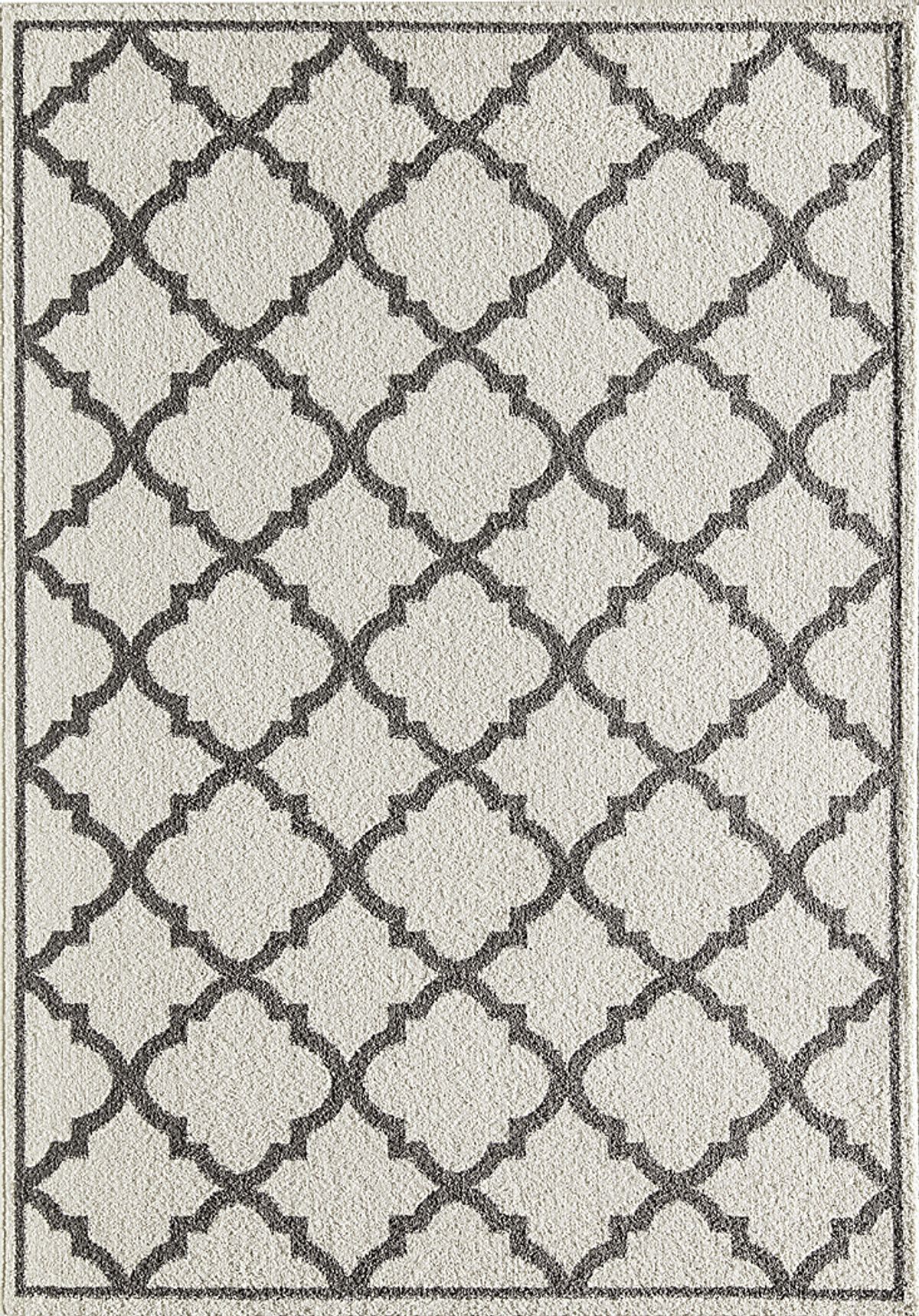 Prabir Dark Gray Rug | Rooms to Go