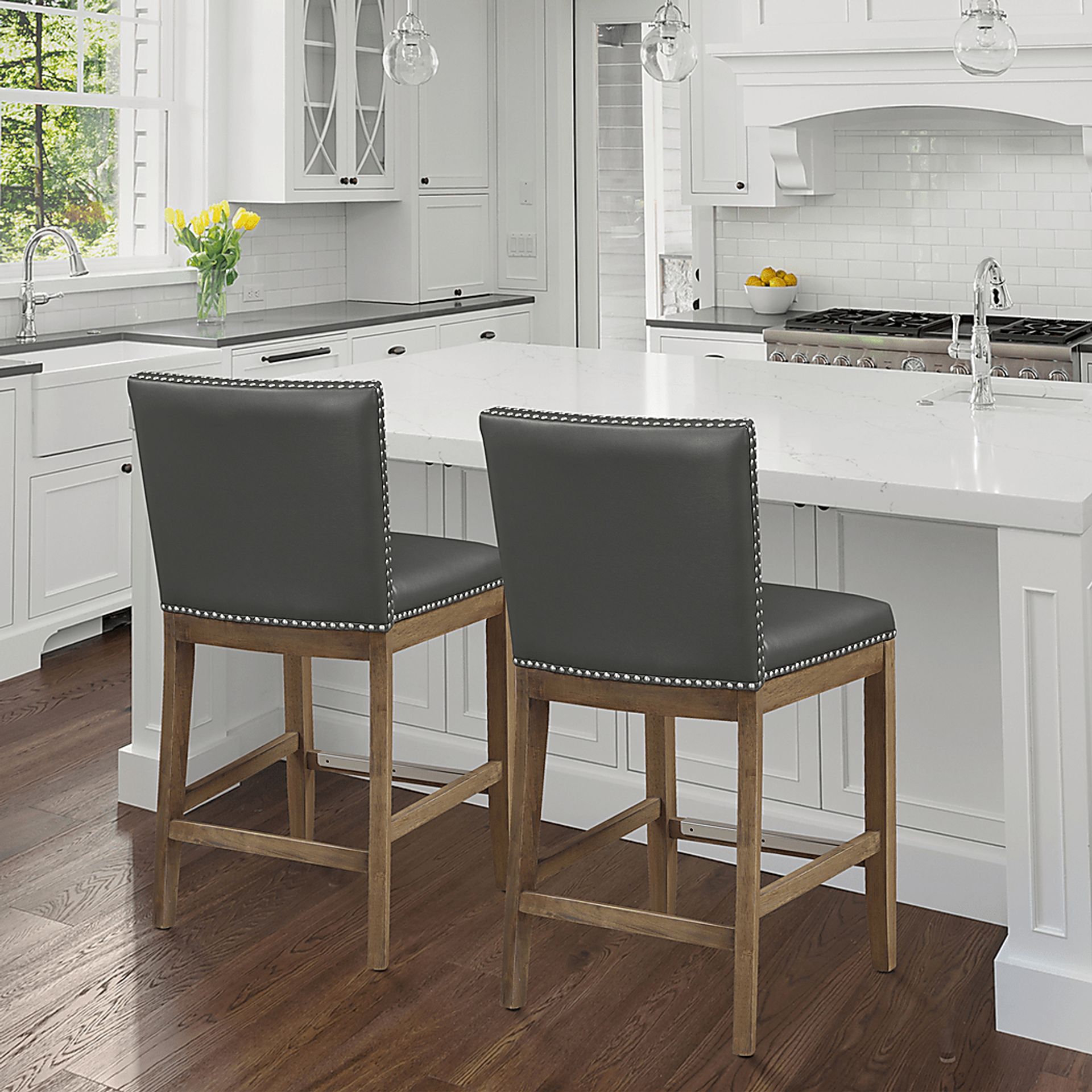 Praro Charcoal Counter Stool - Image 5