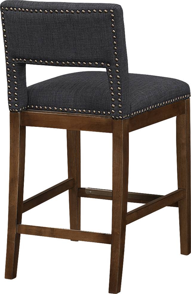 Praro Gray Counter Stool - Thumbnail - Image 2