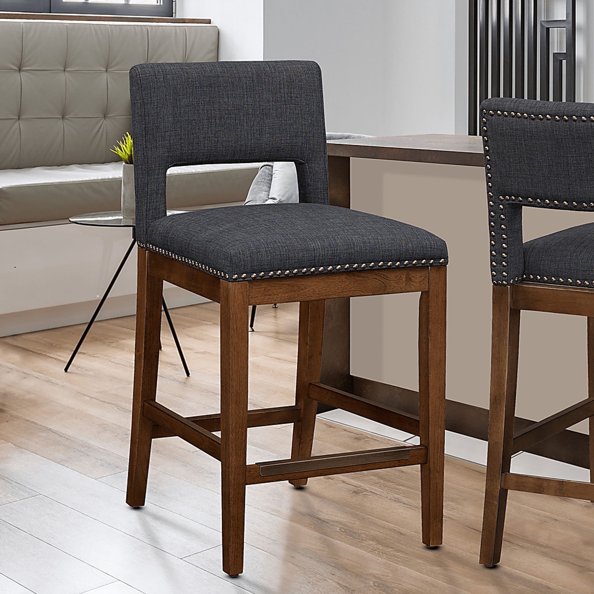Praro Gray Counter Stool - Image 6