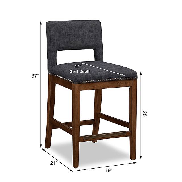 Praro Gray Counter Stool - Thumbnail - Image 8
