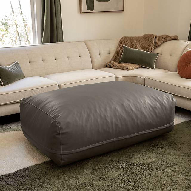 Prasia Gray Large Bean Bag - Thumbnail - Image 2