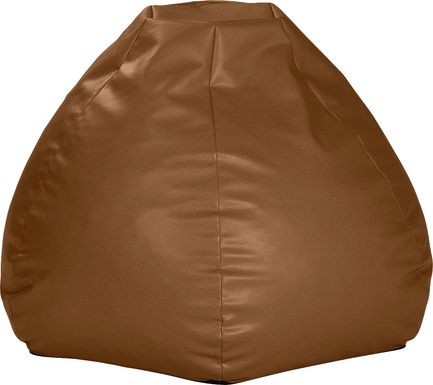 Prasia Walnut Bean Bag Chair