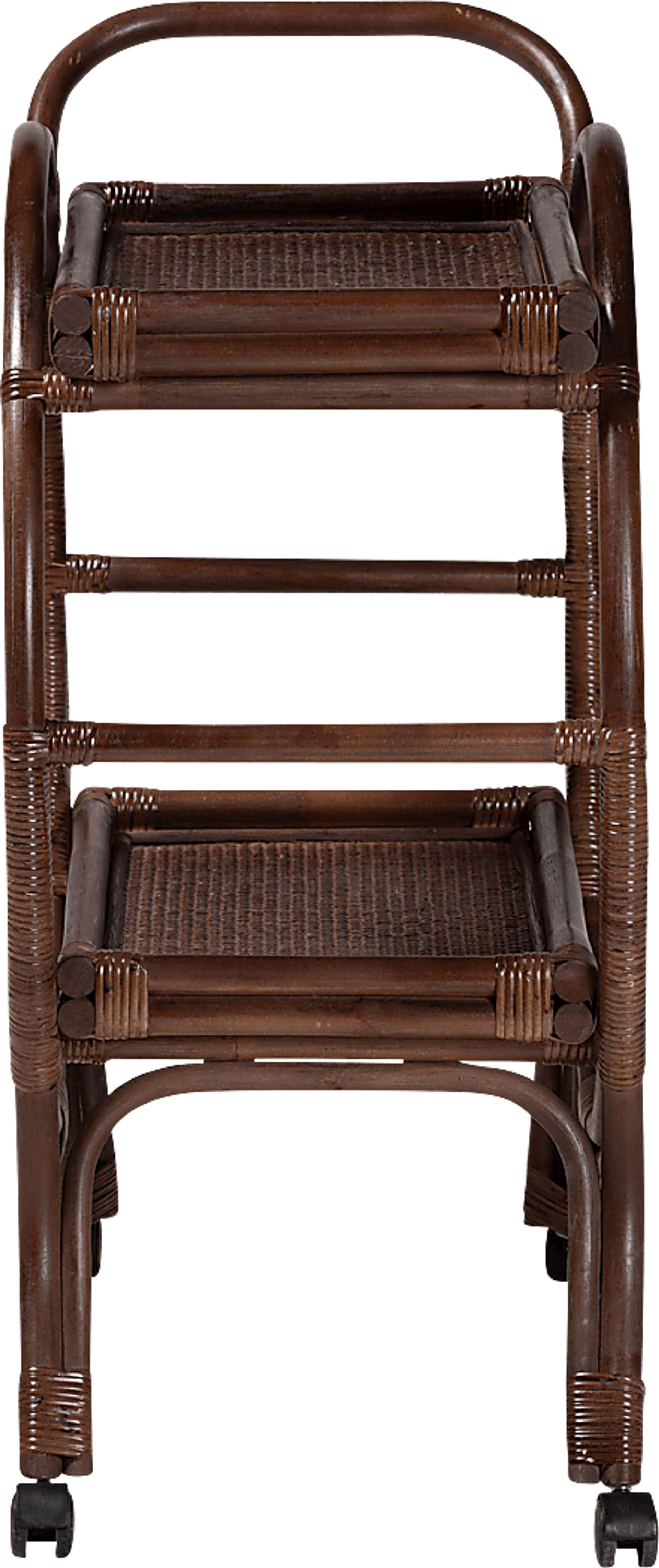 Prasoe Brown Kitchen Cart - Image 3