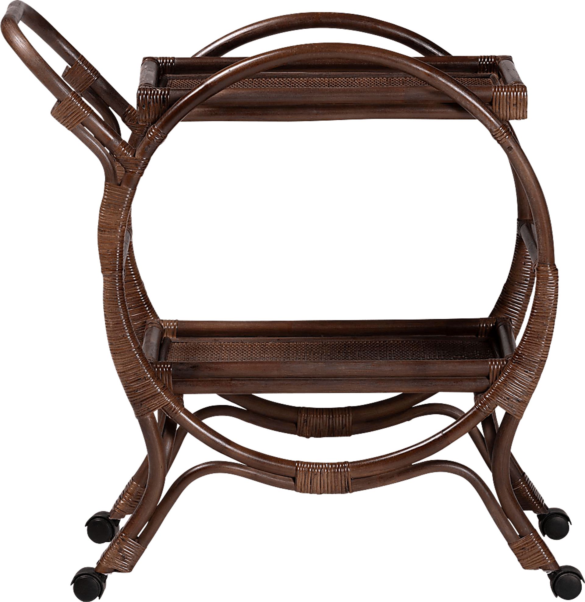 Prasoe Brown Kitchen Cart - Image 7