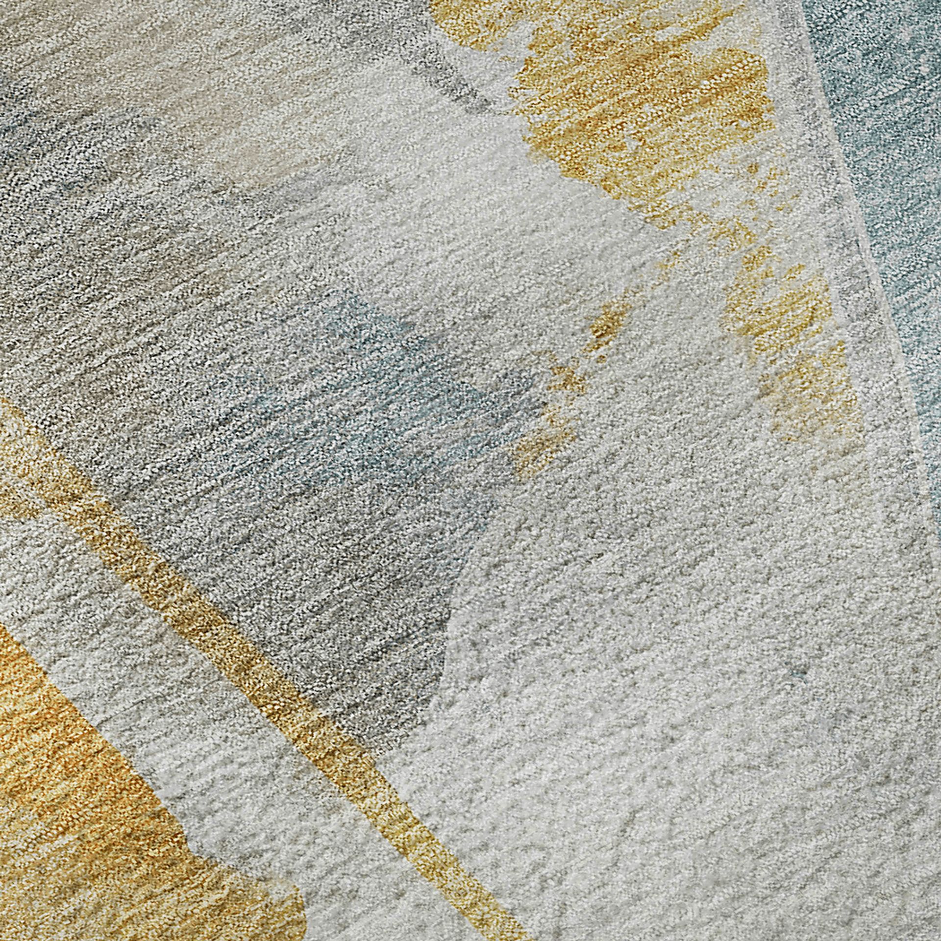 Pratin Gold 8' x 10' Machine Washable Rug - Image 3