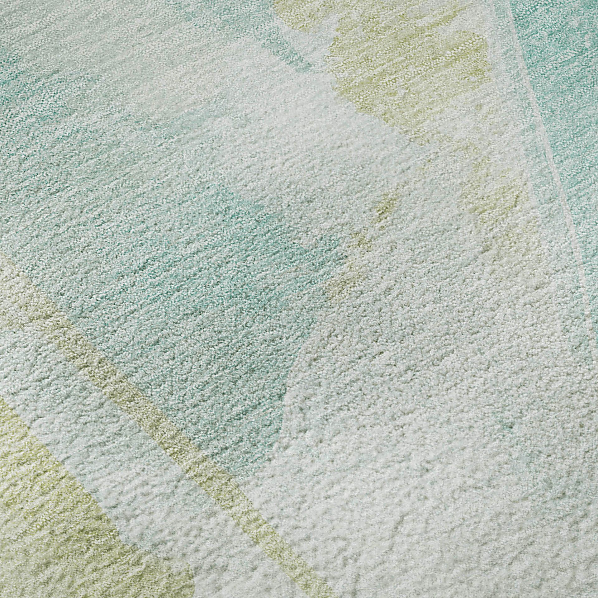 Pratin Teal 8' Round Machine Washable Rug - Image 3