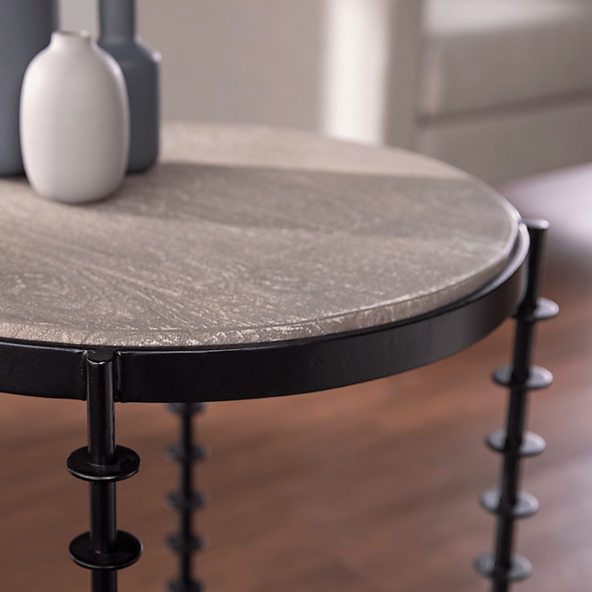 Preakness Gray End Table - Image 3