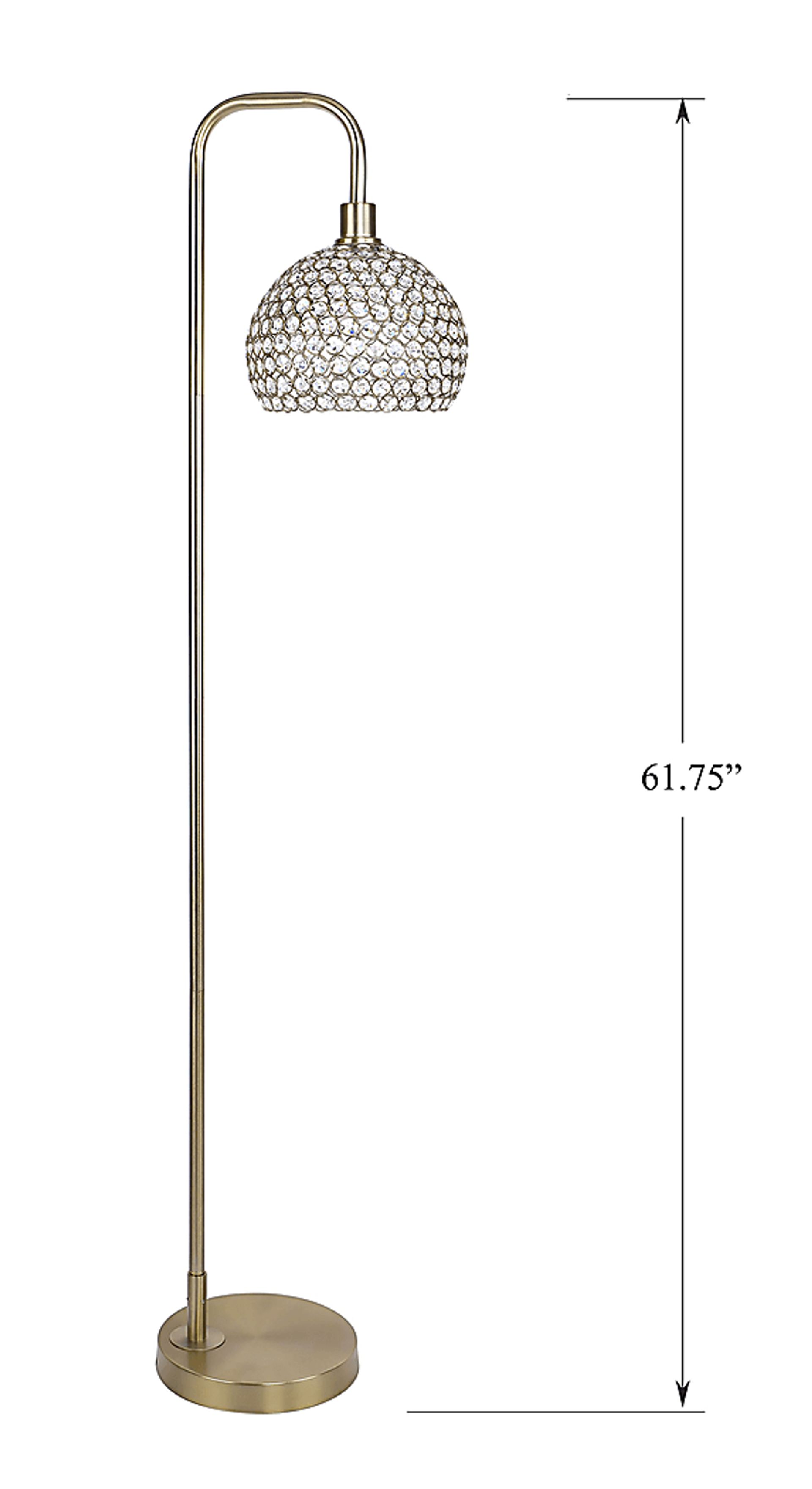 Preciados Way Gold Floor Lamp - Image 4