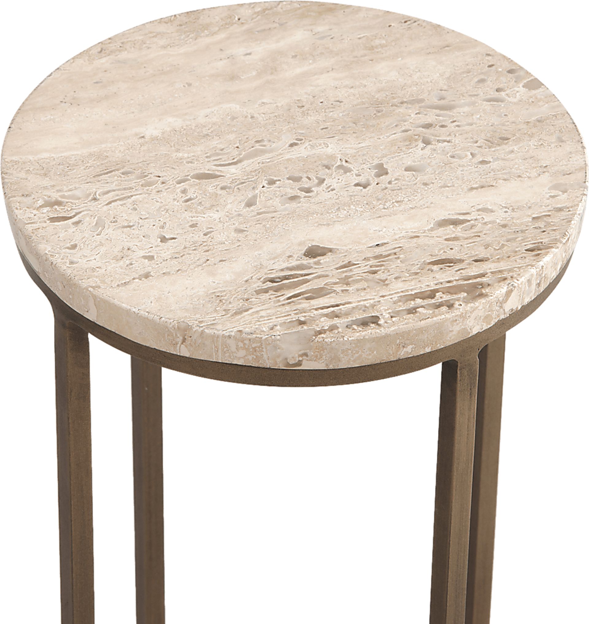 Preschern Brass Accent Table - Image 2