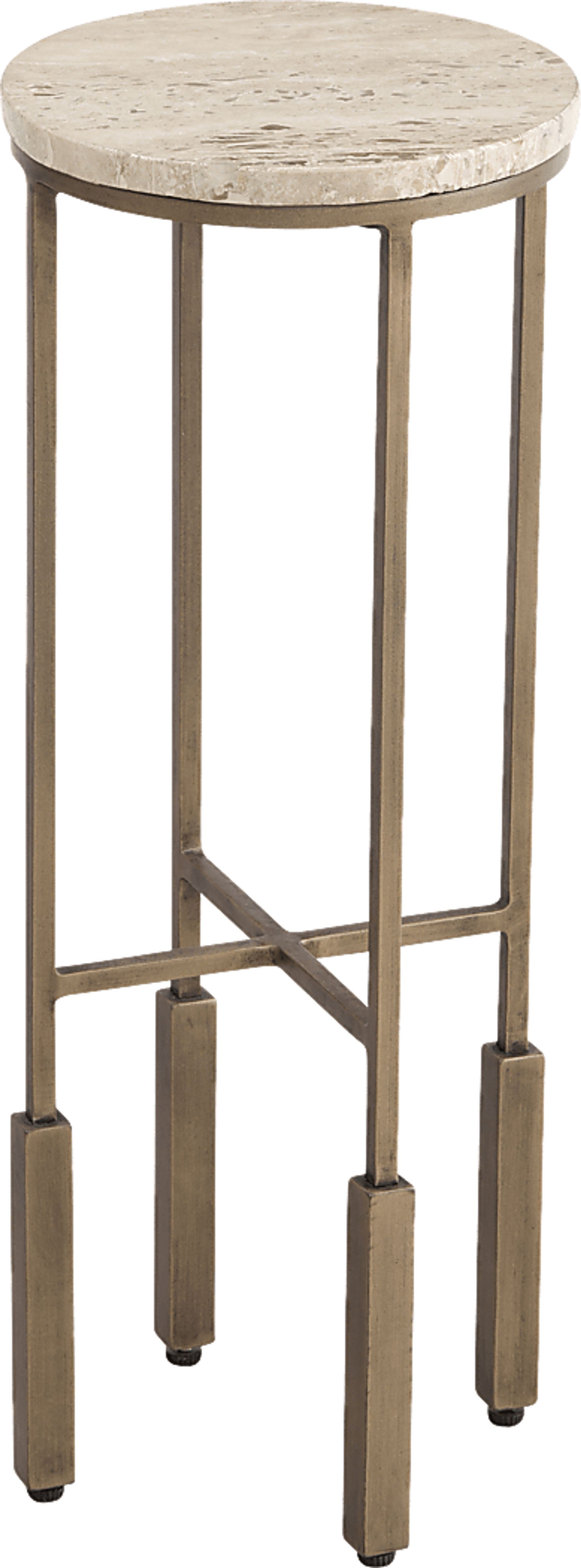 Preschern Brass Accent Table - Image 1
