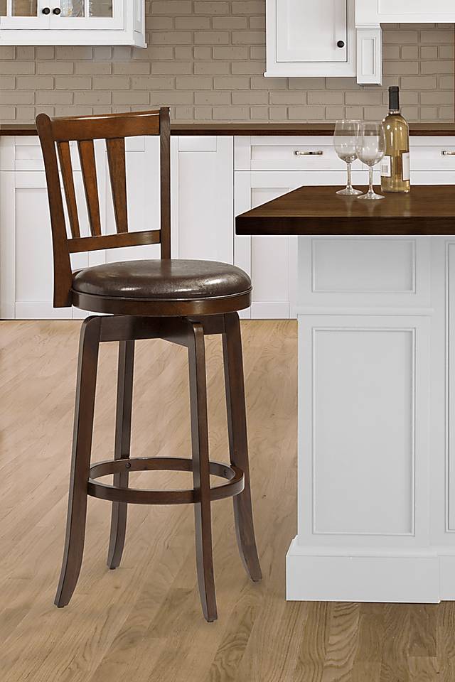 Presque Isle Cherry Counter Height Stool - Thumbnail - Image 2
