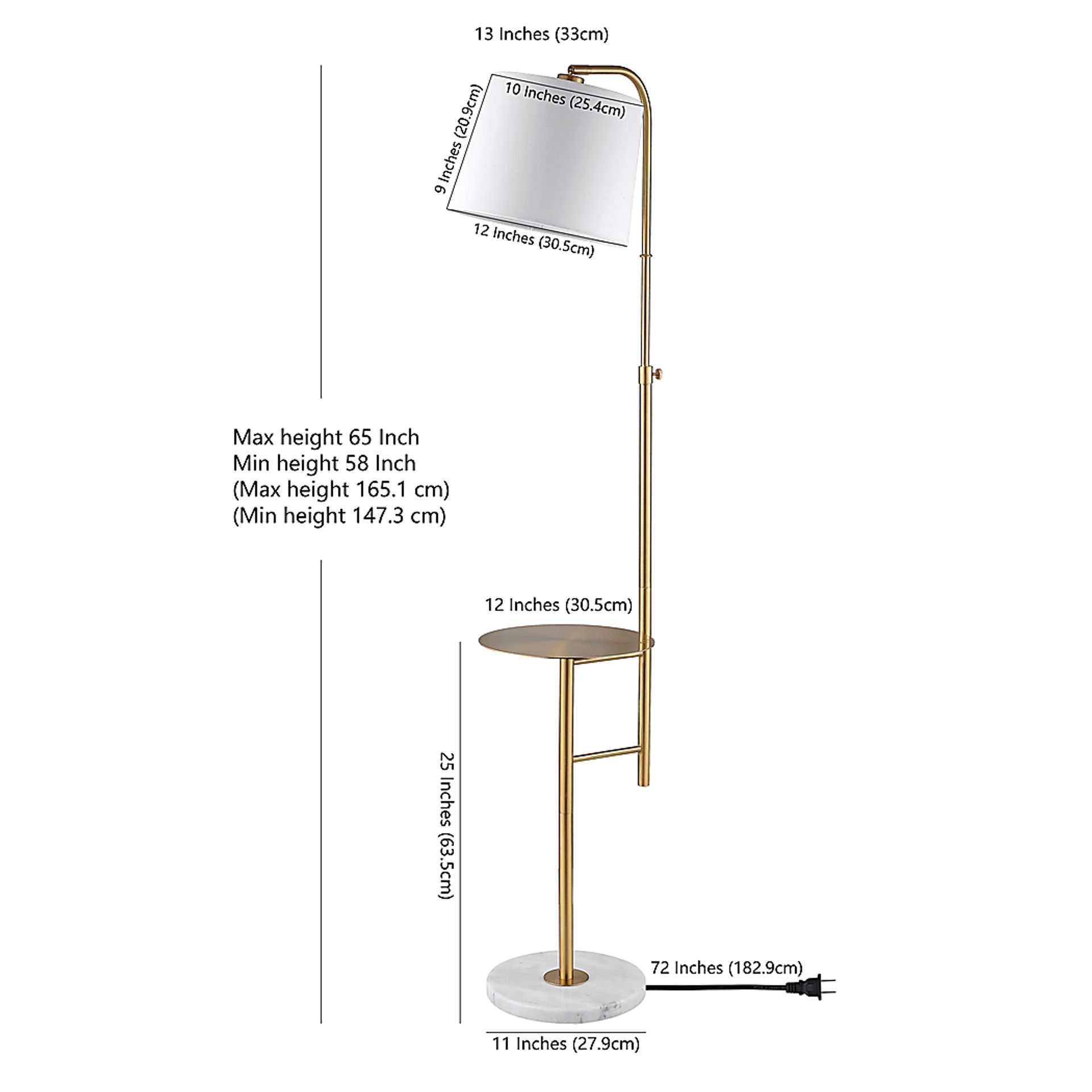Pressler Valley Gold Floor Lamp - Image 2