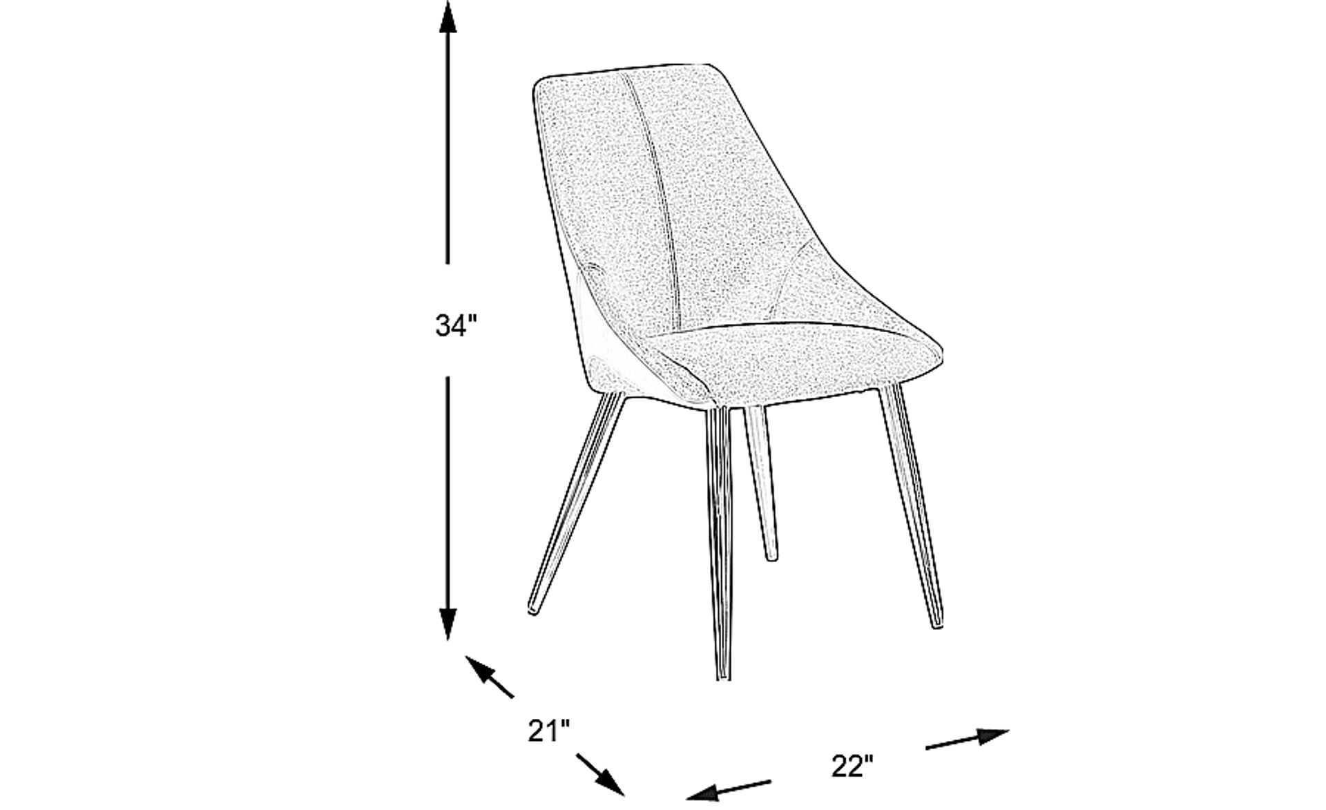 Dimension Image. Please refer to the Dimension Tab on this page for dimension details.