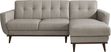 Pressly Place Leather 2 Pc Right Arm Chaise Sectional