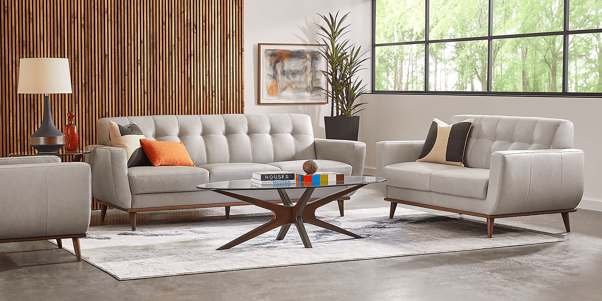 pressly place leather sofa