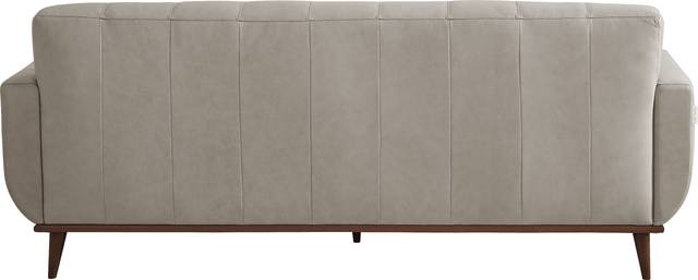 Pressly Place Light Gray Leather 2 Pc Living Room - Thumbnail - Image 3