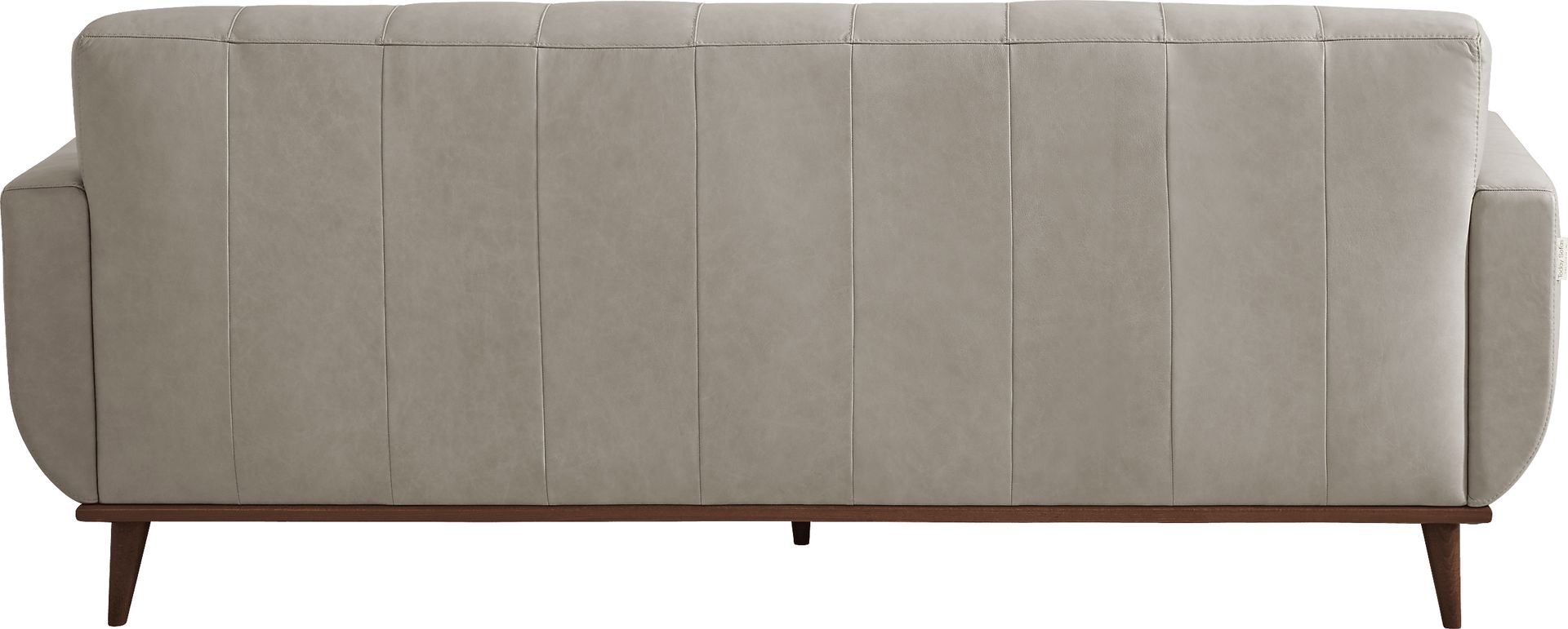 Pressly Place Light Gray Leather 8 Pc Living Room - Image 3