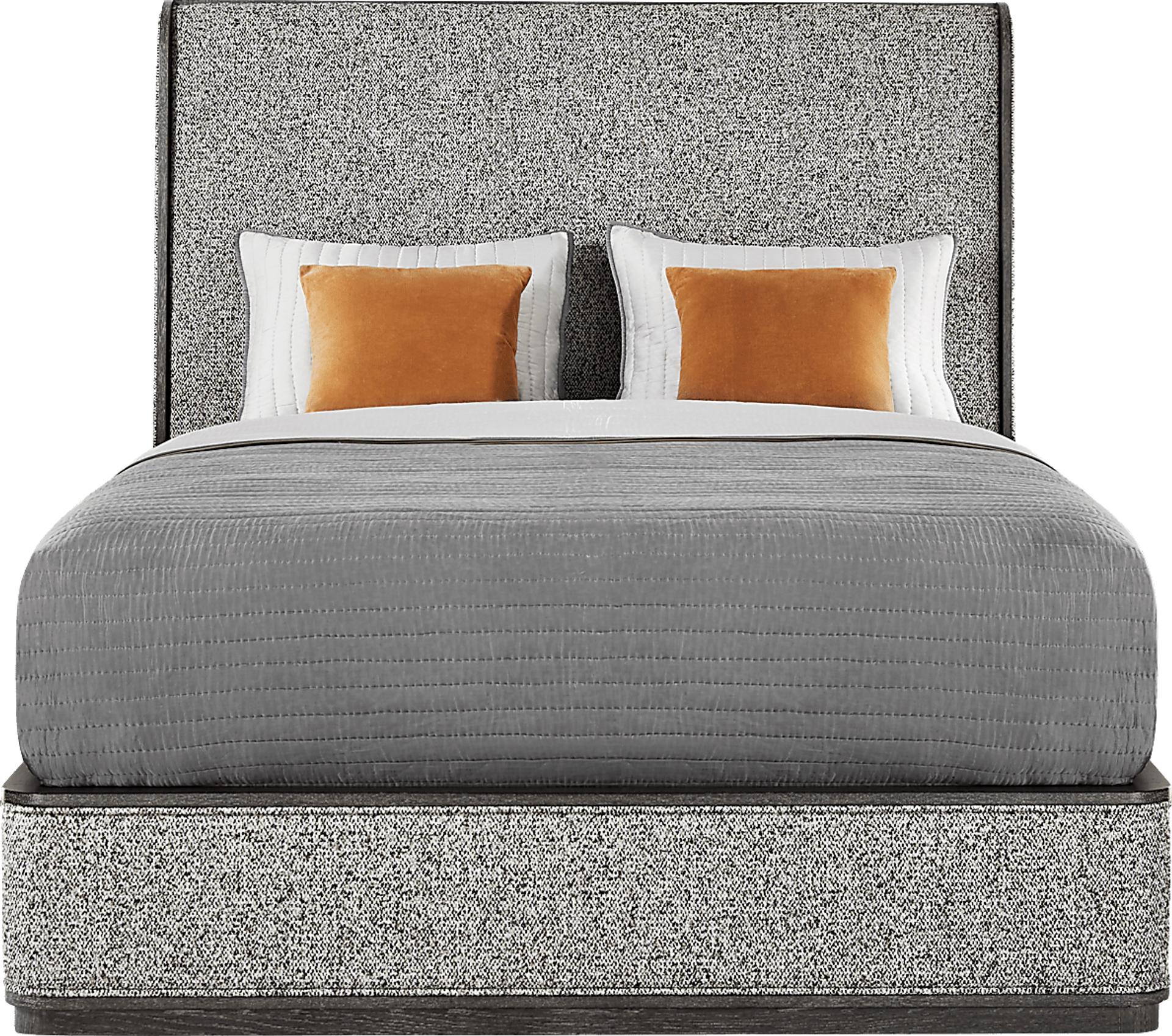 Preston Heights Gray 3 Pc King Upholstered Bed
