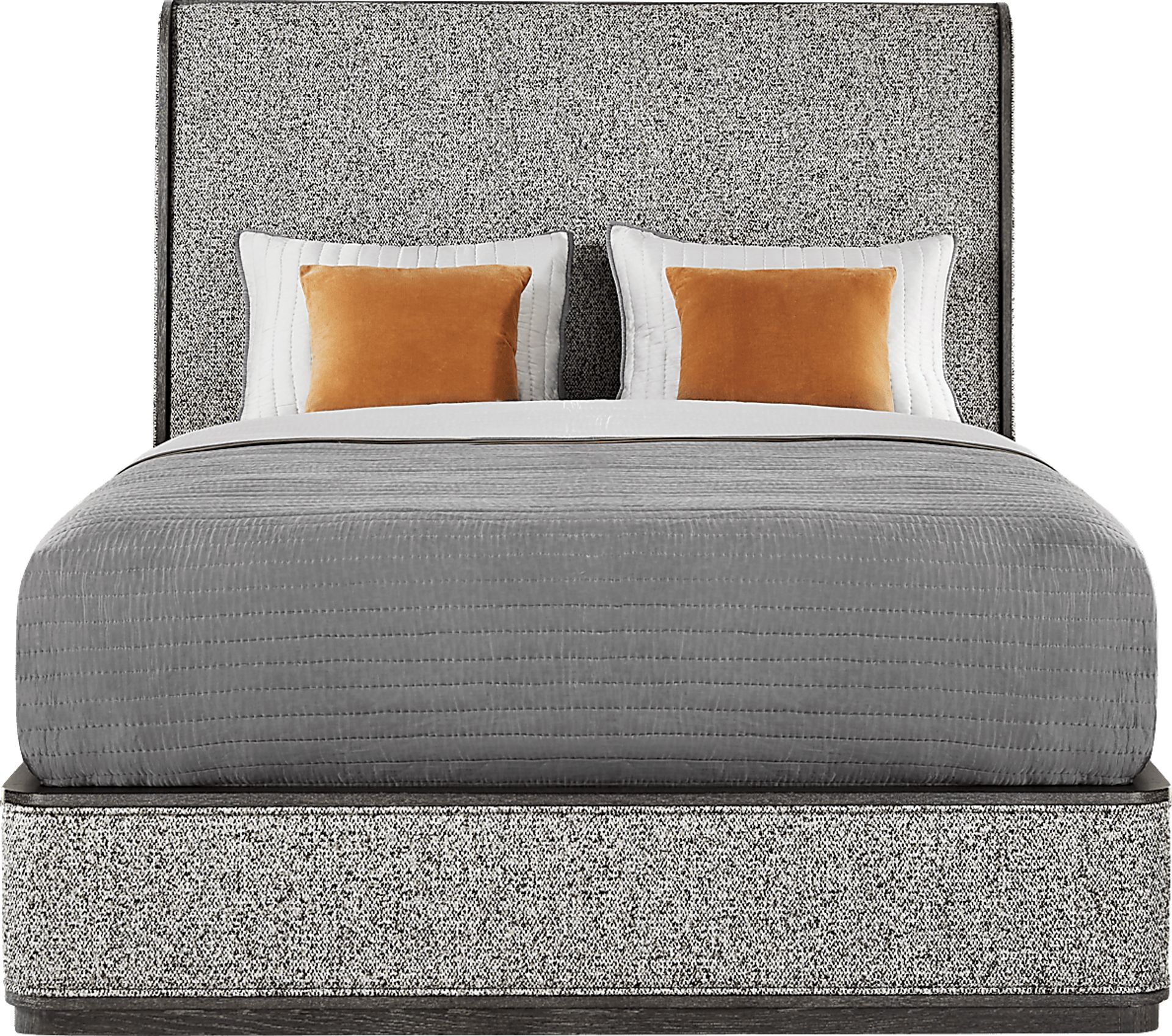 Preston Heights Gray 3 Pc Queen Upholstered Bed - Image 1