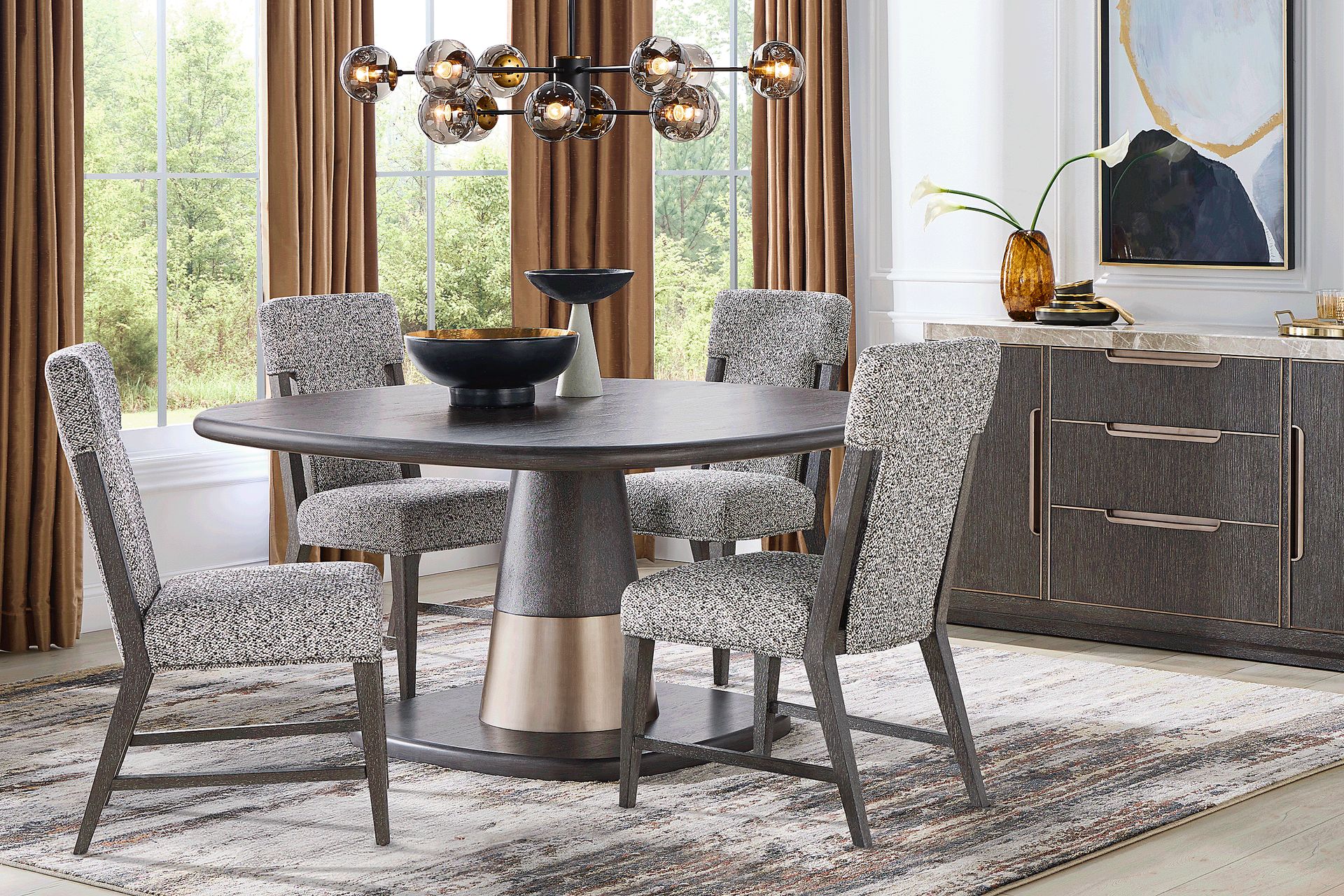 Preston Heights Gray Upholstered Side Chair - Image 2