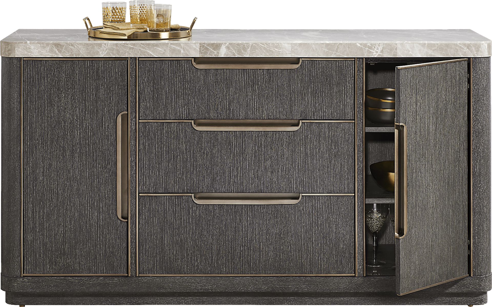 Preston Heights Gray Buffet - Image 2