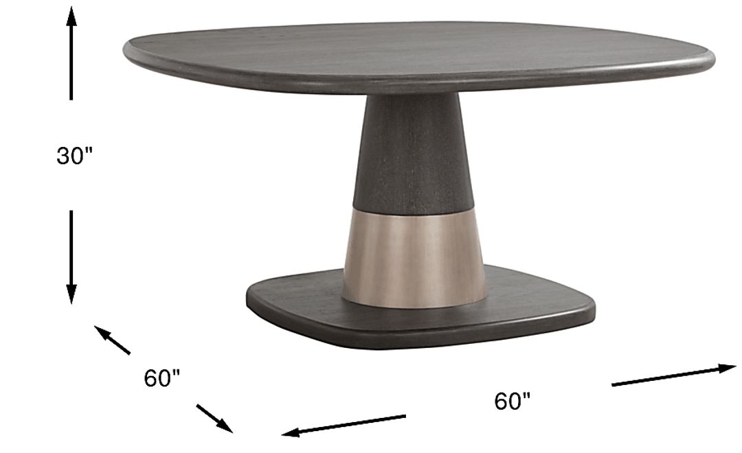 Preston Heights Gray Round Dining Table