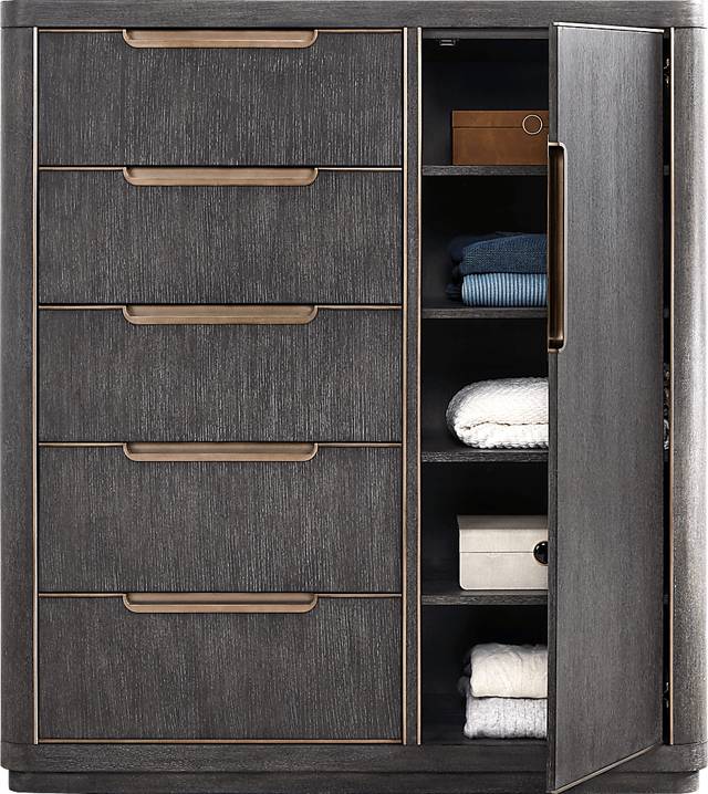 Preston Heights Gray Door Chest - Thumbnail - Image 2