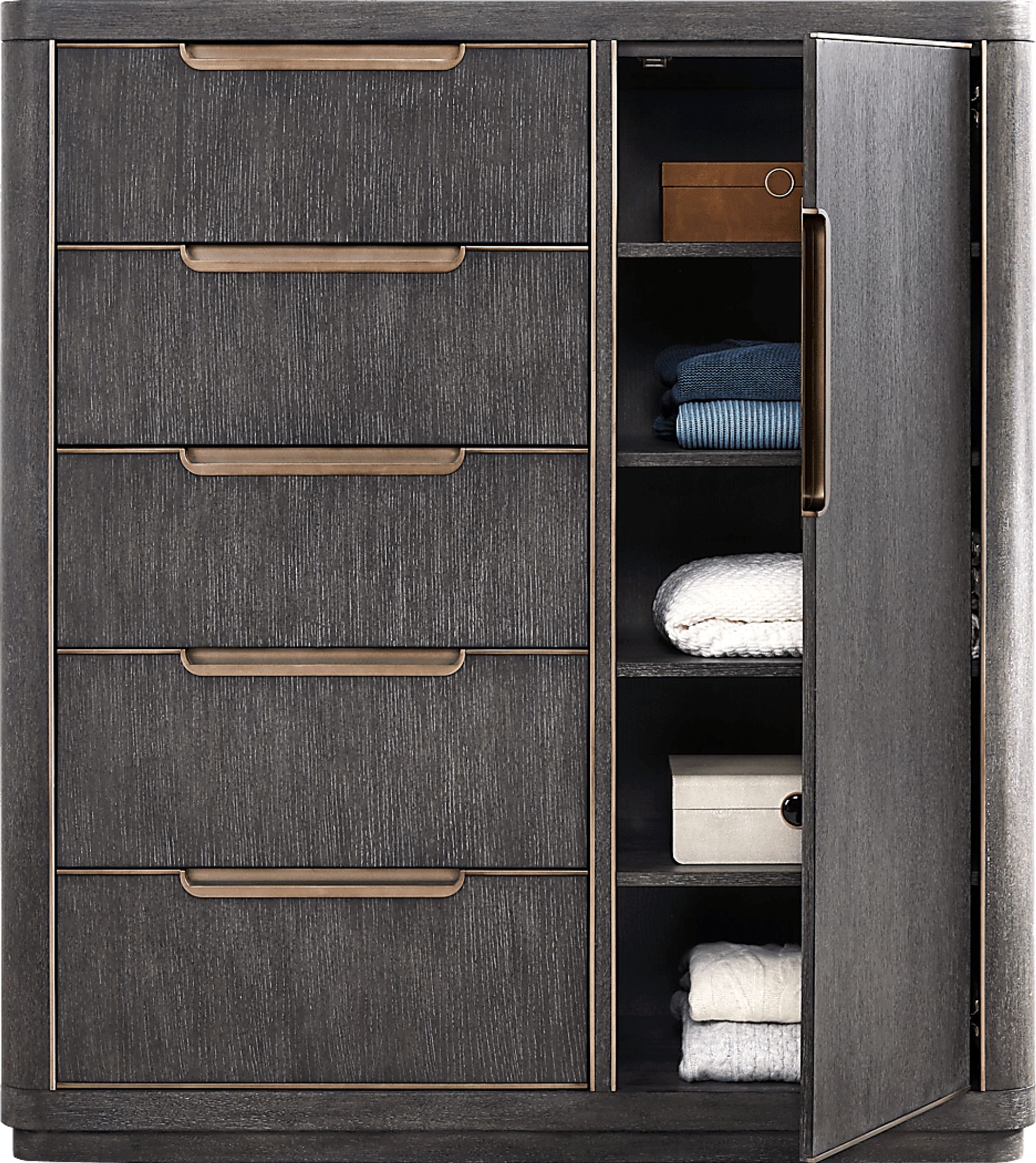 Preston Heights Gray Door Chest - Image 2
