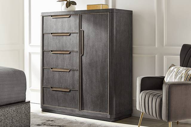 Preston Heights Gray Door Chest - Thumbnail - Image 3