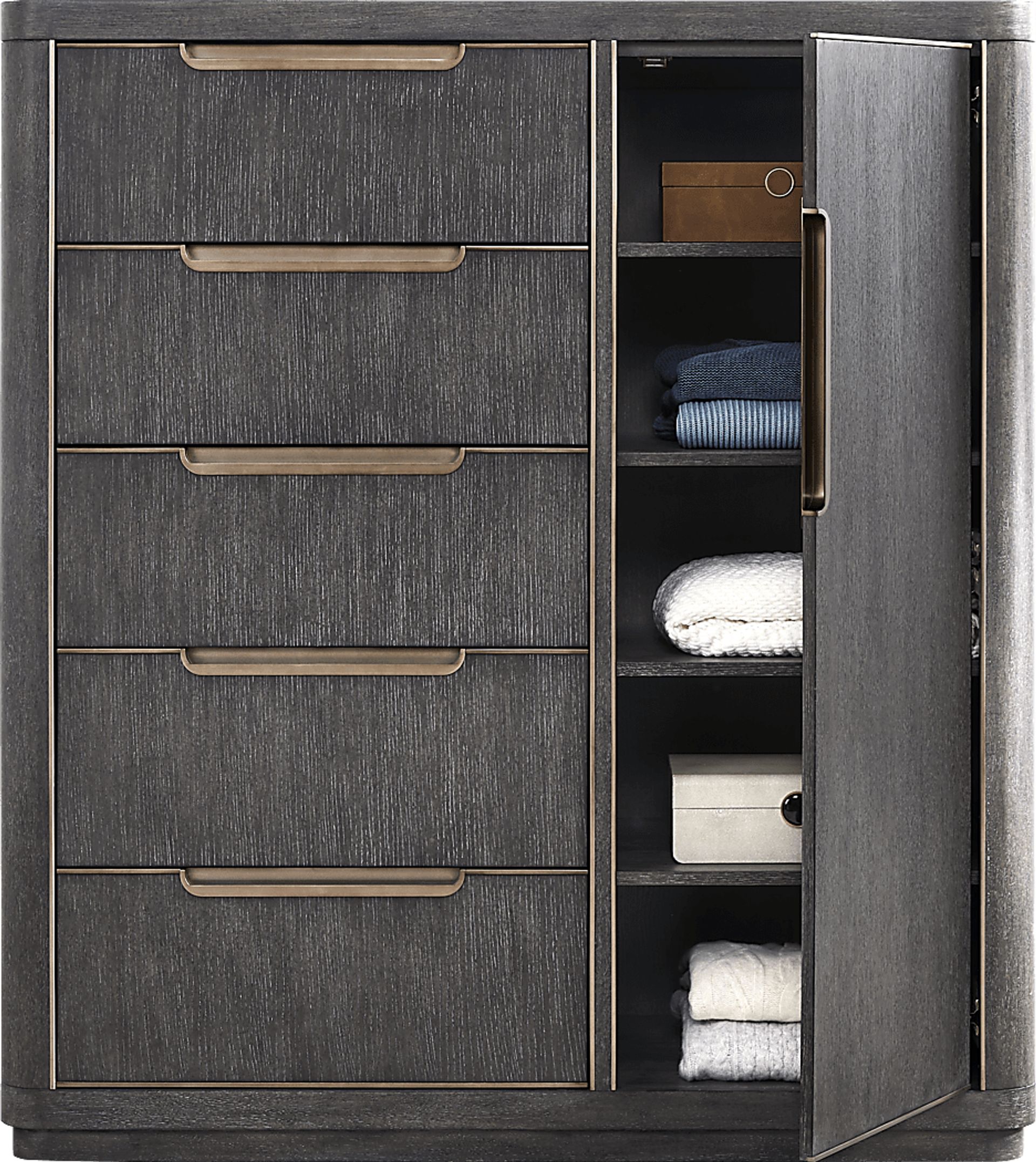 Preston Heights Gray Door Chest - Image 2