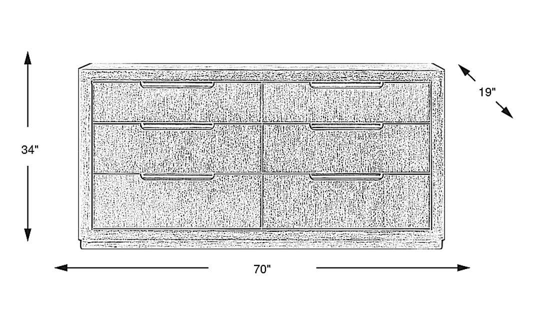 Preston Heights Gray Dresser