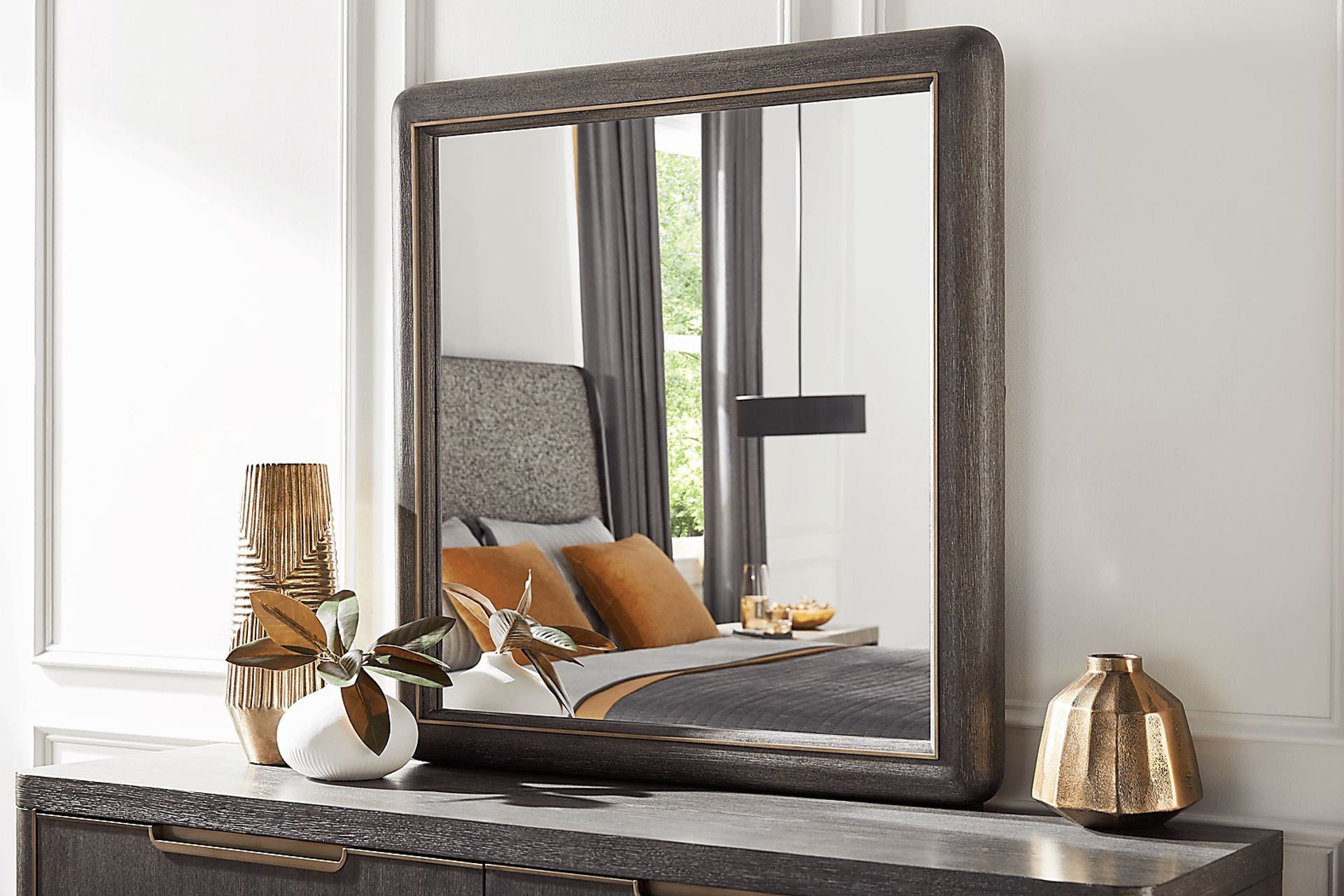 Preston Heights Gray Mirror - Image 3