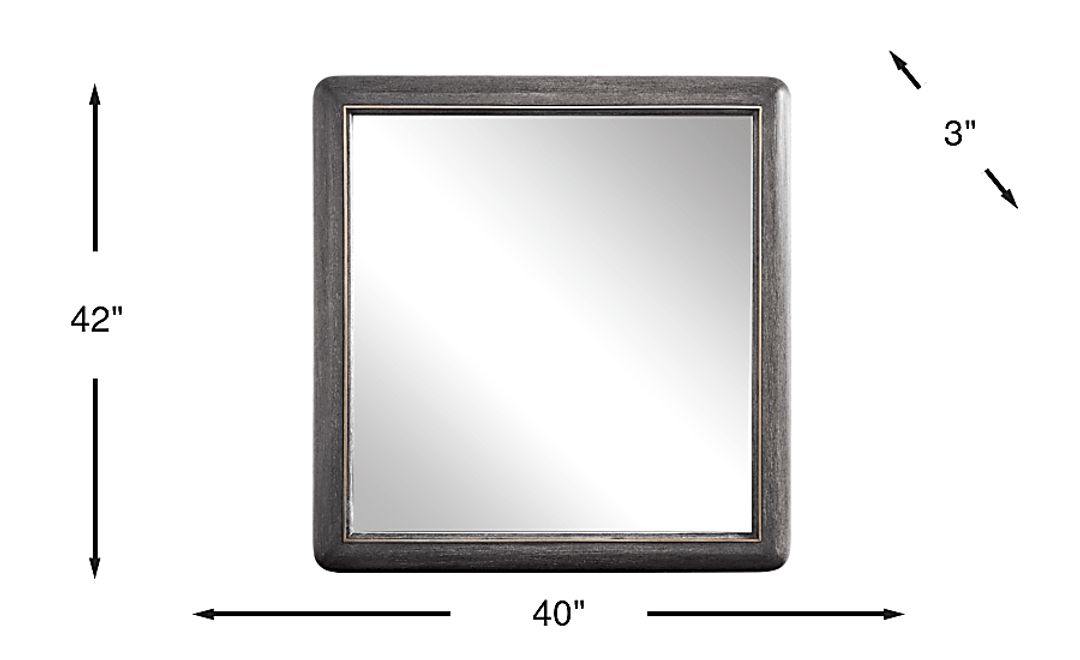Preston Heights Gray Mirror