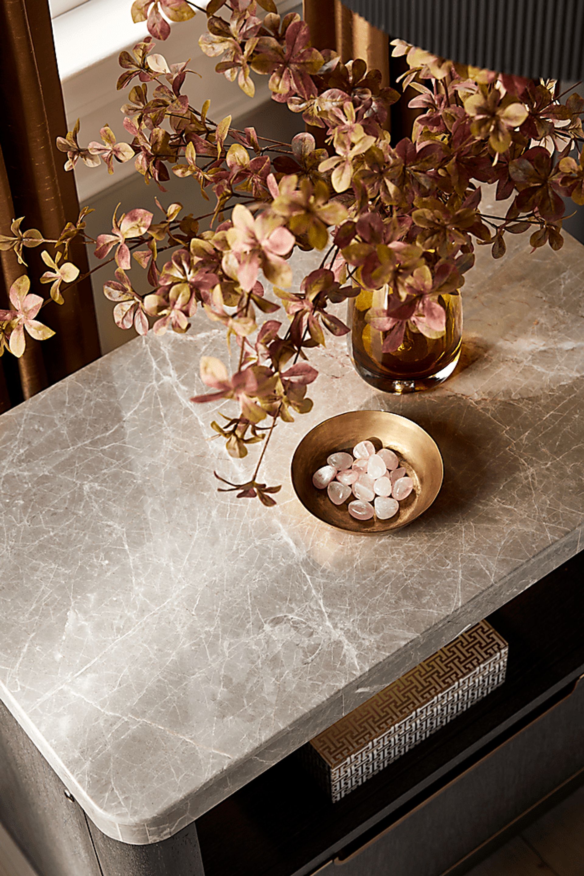 Preston Heights Gray Nightstand - Image 6