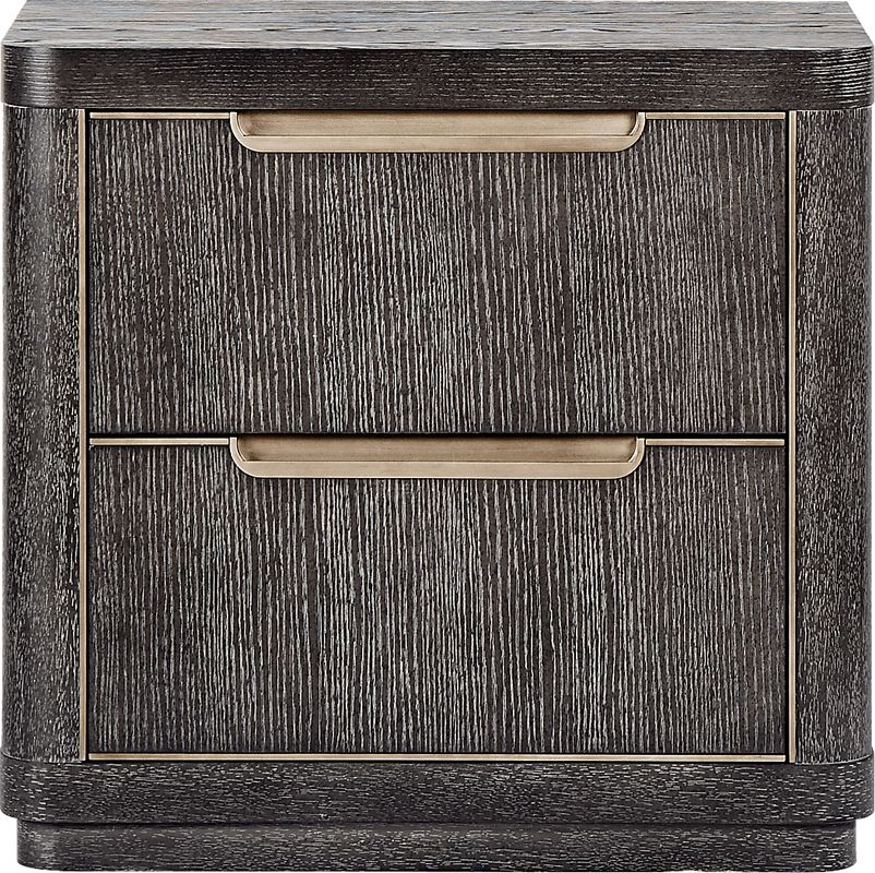 Preston Heights Gray Nightstand