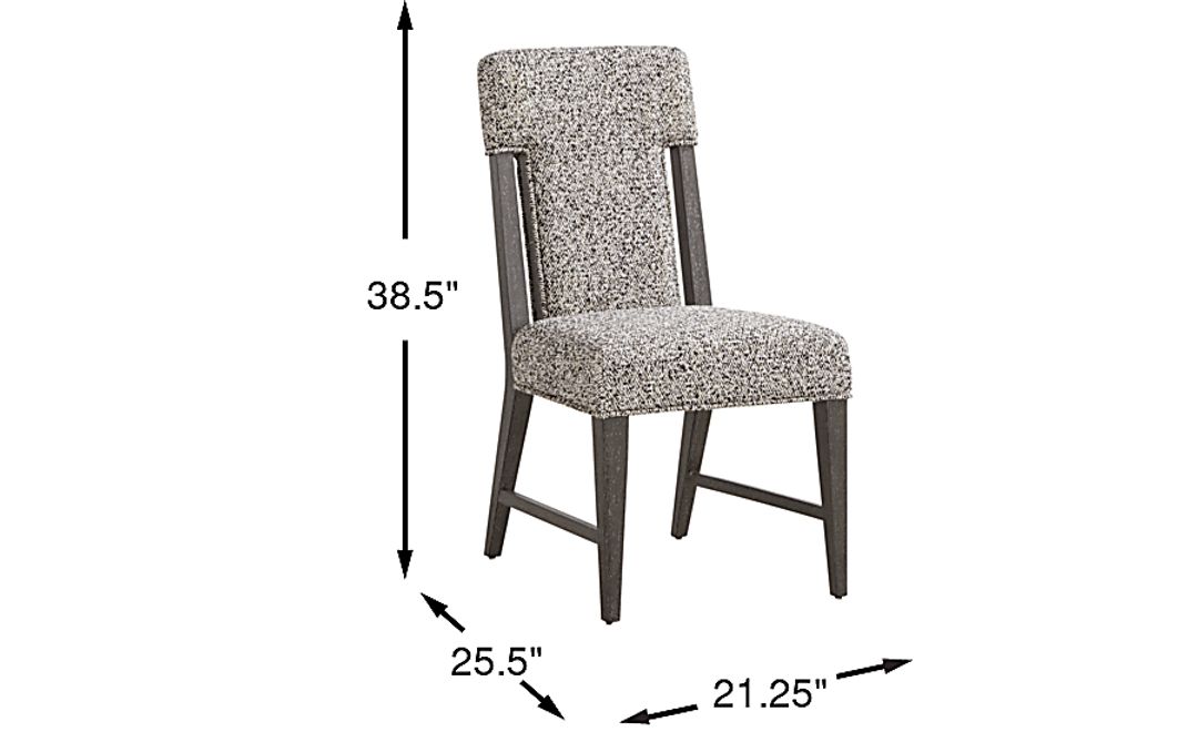 Preston Heights Gray Upholstered Side Chair