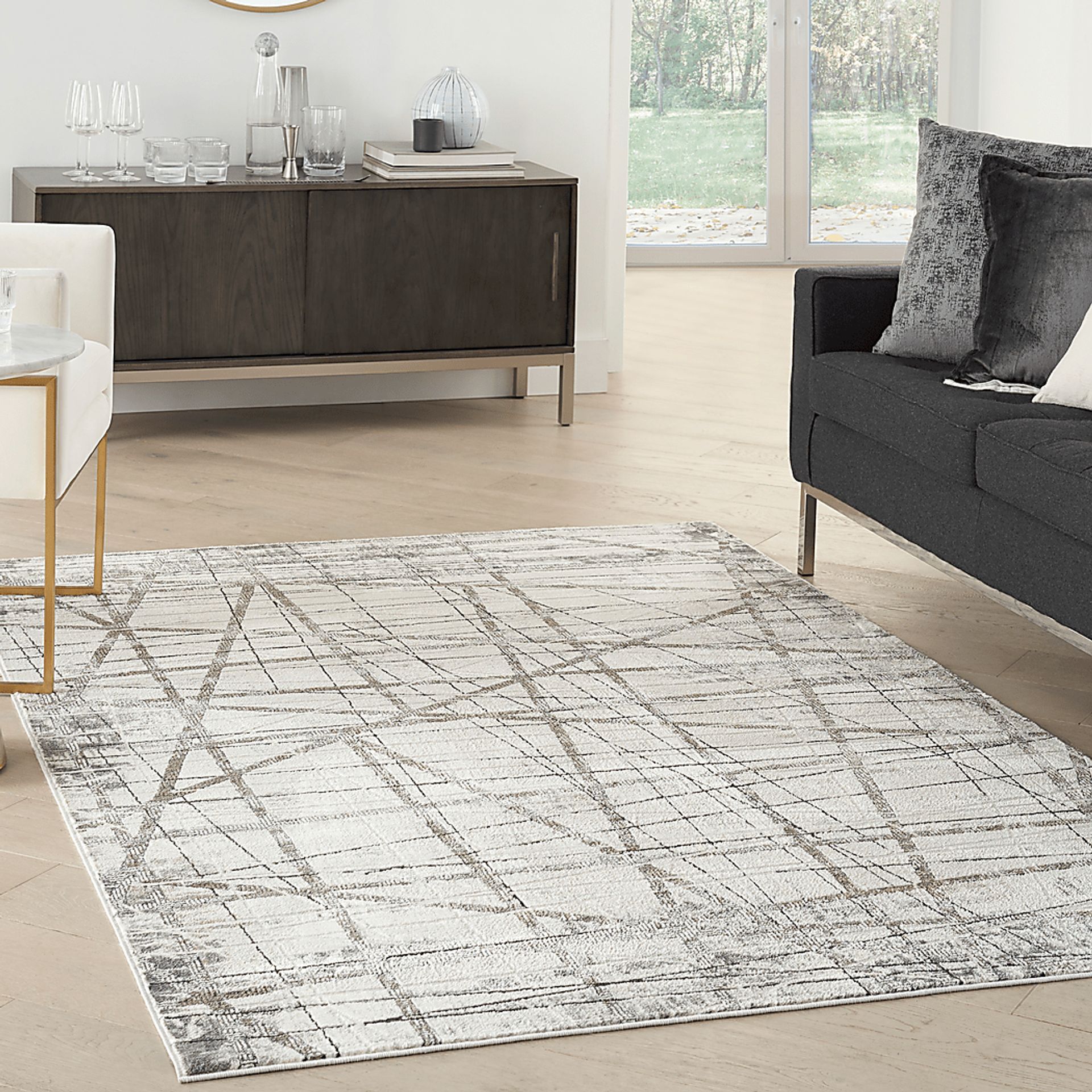Preswaki Gray 7'10 x 9'10 Rug - Image 3