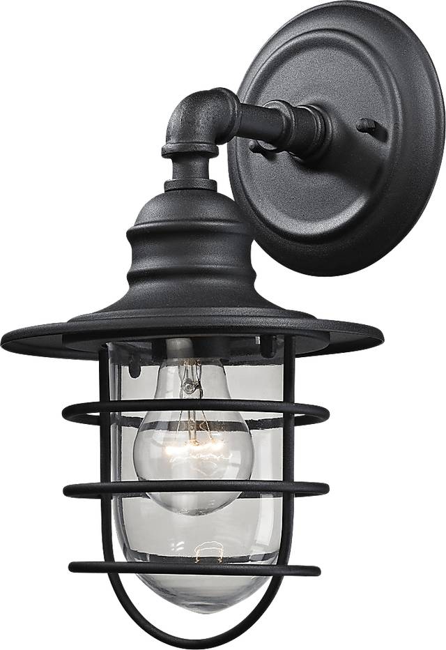 Prevatt Black Outdoor Wall Sconce - Thumbnail - Image 1