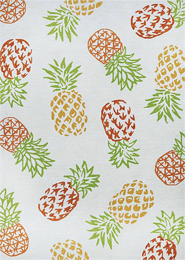 Prickly Pineapple Beige 8' x 11' Indoor/Outdoor Rug - Thumbnail - Image 1