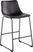 Pridemore II Black Counter Height Stool, Set of 2