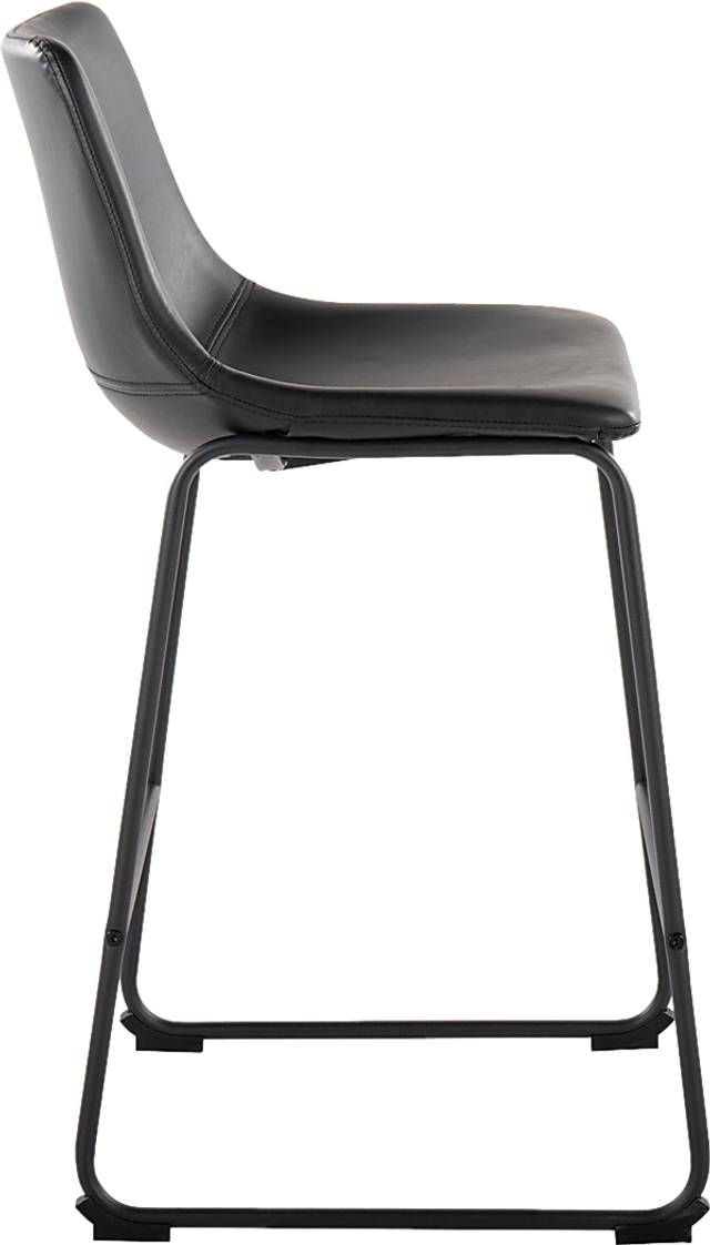 Pridemore II Black Counter Height Stool, Set of 2 - Thumbnail - Image 3
