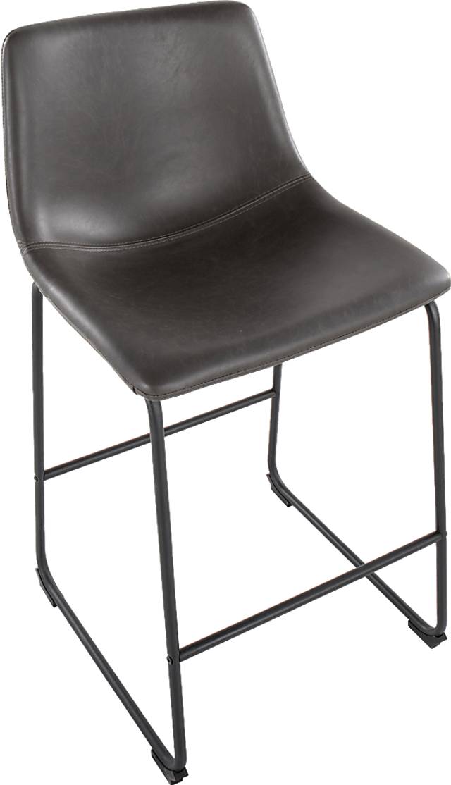 Pridemore II Gray Counter Height Stool, Set of 2 - Thumbnail - Image 3