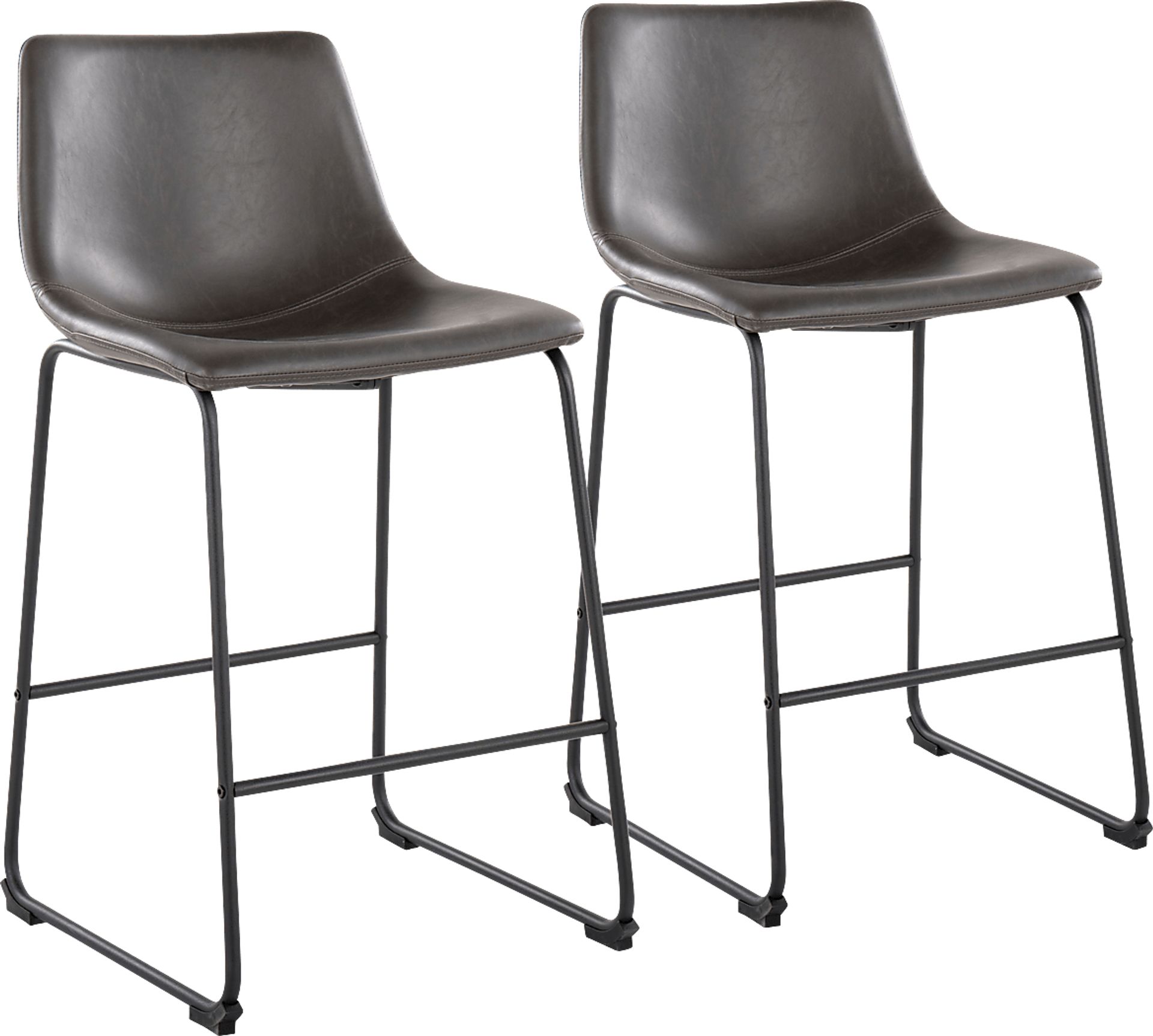 Pridemore II Gray Counter Height Stool, Set of 2 - Image 1