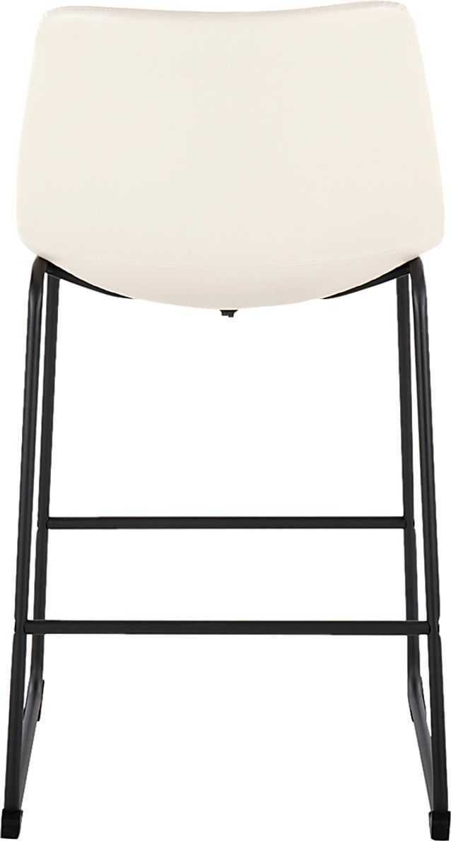 Pridemore II White Counter Height Stool, Set of 2