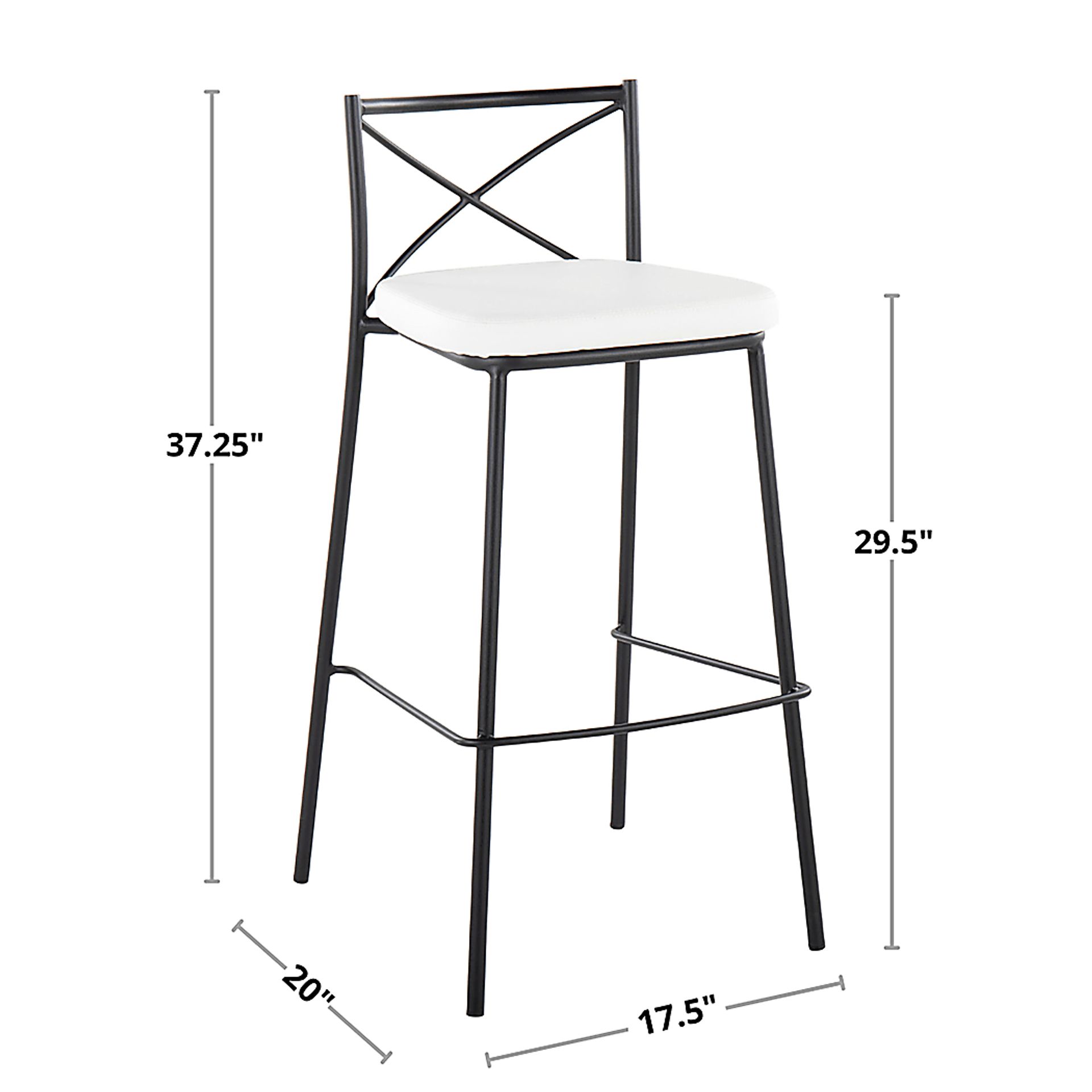 Prienwood White Barstool, Set of 2 - Image 11
